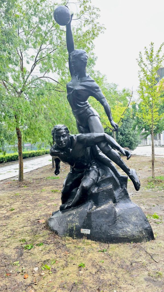 Sculpture near the Stadium. 